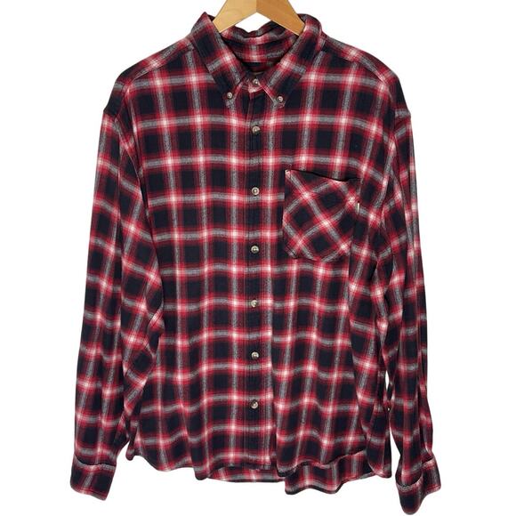 Woolrich Other - WOOLRICH Men’s Red and Navy Plaid Long Sleeve Button front Flannel
